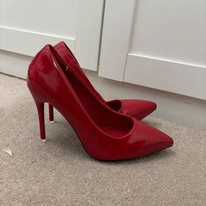Red Glossy Heels by Red